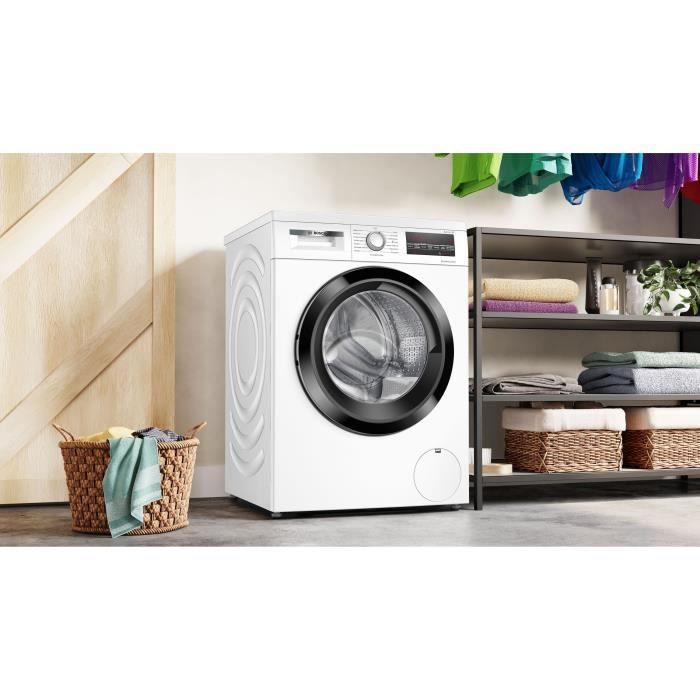 Lavatrice a carica frontale BOSCH WUU28T18FR SER6 - 8 kg - Induzione - Larghezza 60 cm - 1400 giri/min - Classe energetica A - Vapore - Bianca