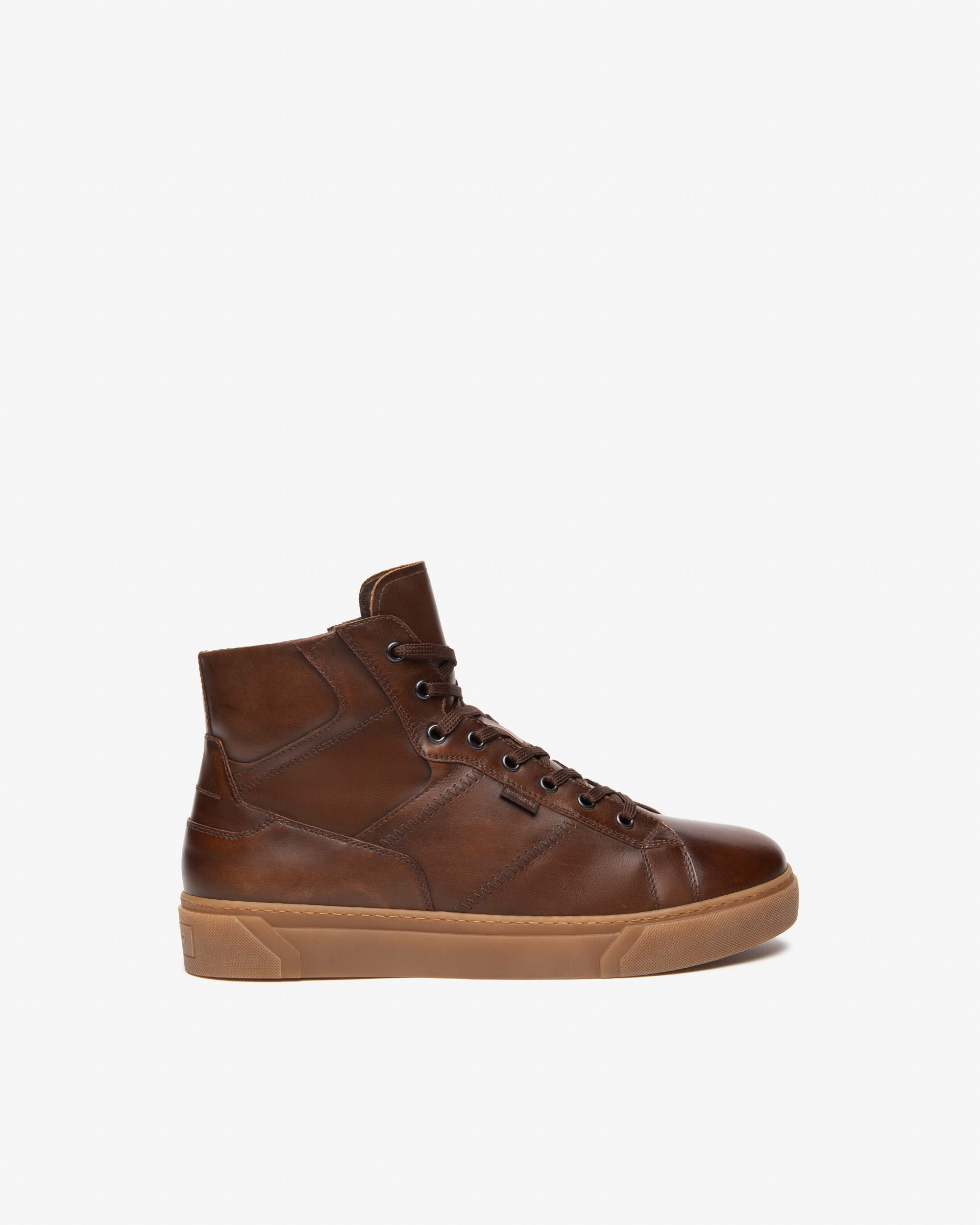 Baskets montantes en cuir pour hommes