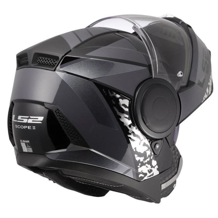 Casque moto modulable LS2 FF902 Scope II Oxyd - Noir - L (59/60 cm)