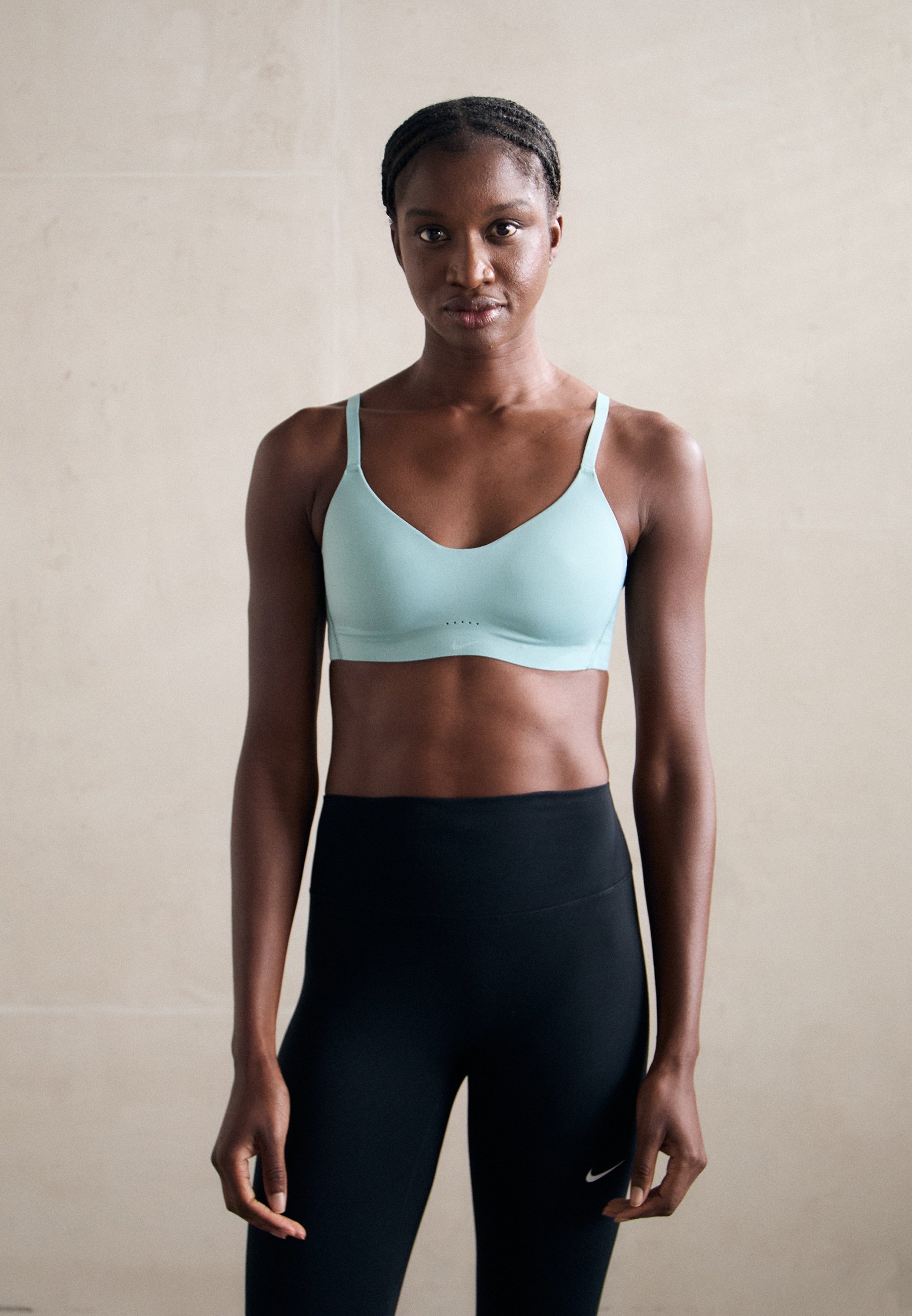 Nike Performance ALATE MINIMALIST BRA - Sportbeha met lichte ondersteuning - cannon/wit