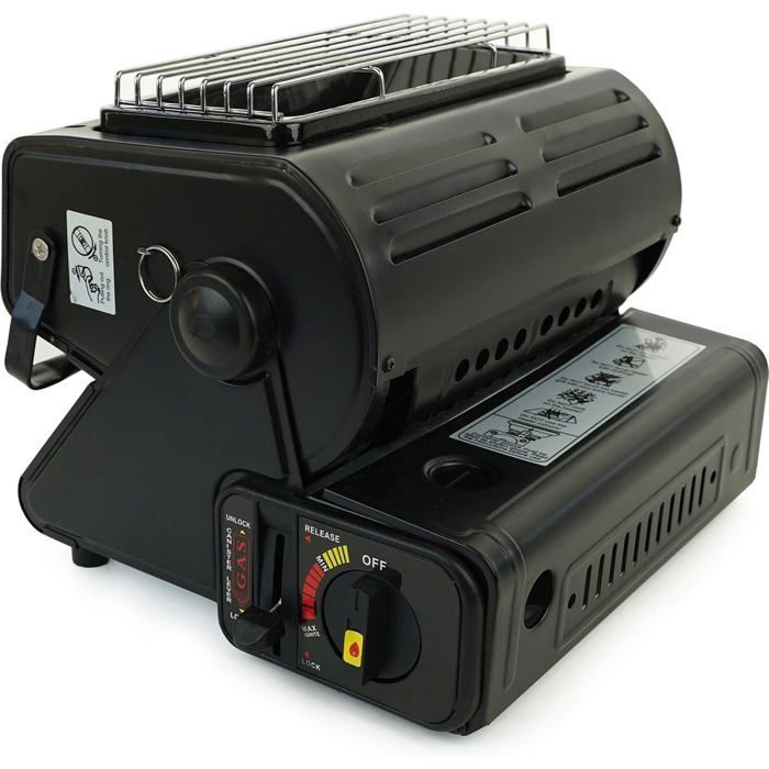 Eurocatch Poêle à gaz et poêle à gaz - Set de camping - incl. 8 cartou