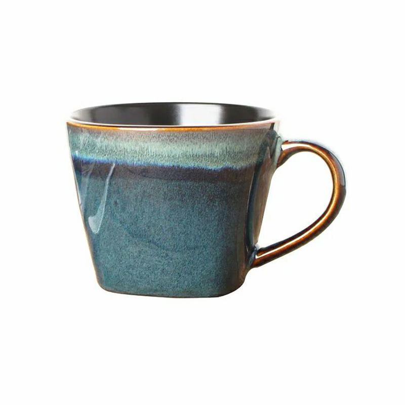 Tasse à café au lait en céramique 350 ml, idéale pour le petit-déjeuner au bureau ou le thé de l'après-midi. Modèle rétro Tazze Caffe Japan EE5MK.