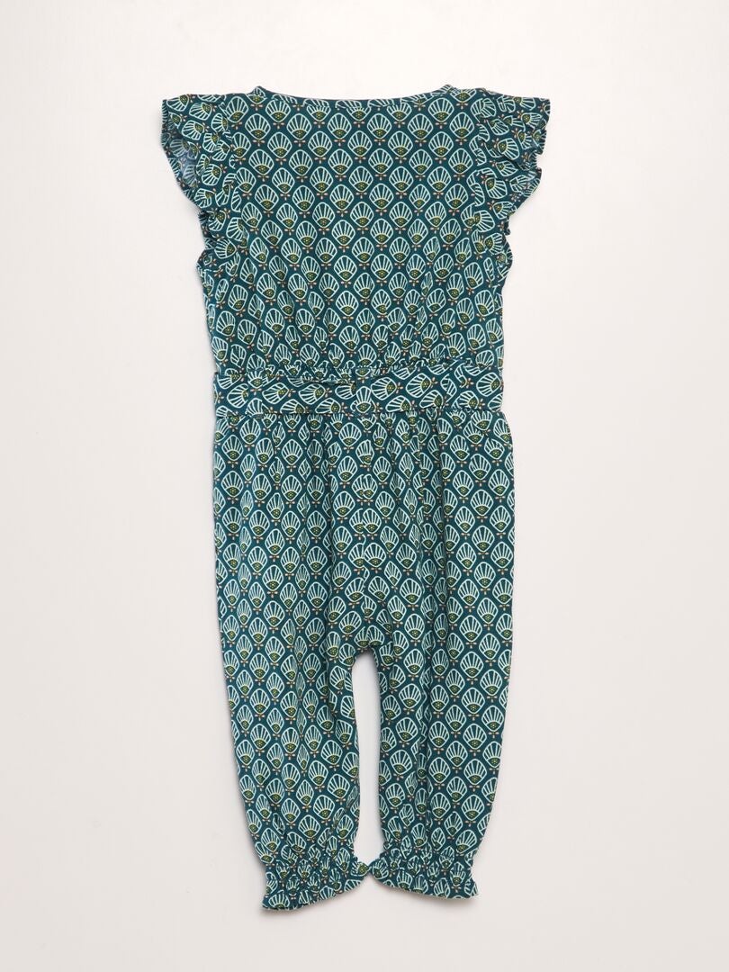 Mouwloze jumpsuit - BLAUW