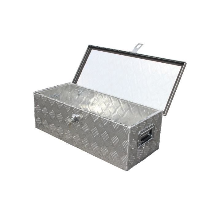 Bc-elec - NETTB-18 Caisse à outils ALU, Boite de rangement Caisse de transport en aluminium pour véhicule 76x33x25cm 60litres