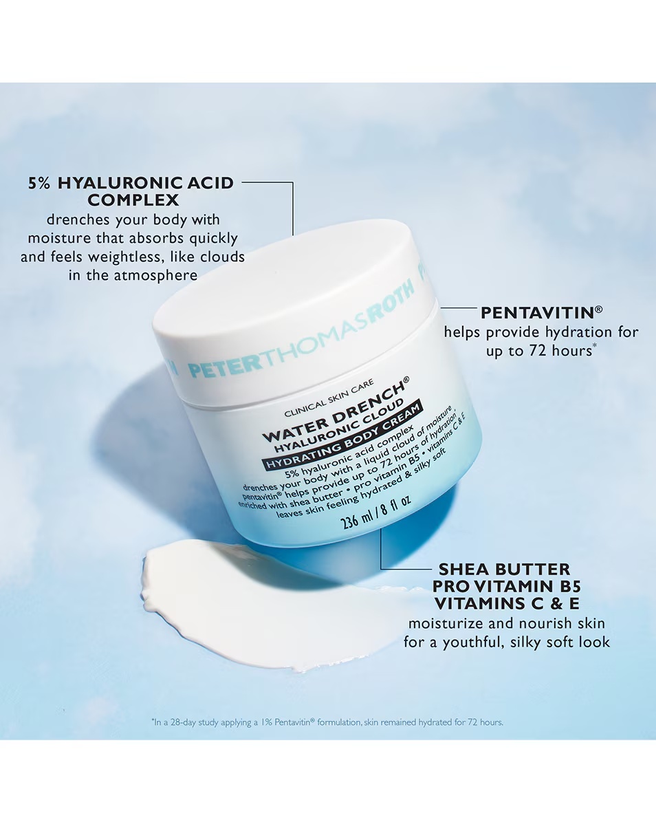 PETER THOMAS ROTH WATER DRENCH Water Drench® Ενυδατική Κρέμα Σώματος με Υαλουρονικό Νέφος