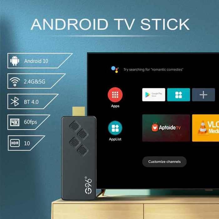 TV Stick - LPNOVE - 4K HD - Android 11.0 - 2.4G & 5.8G - 2G+8G