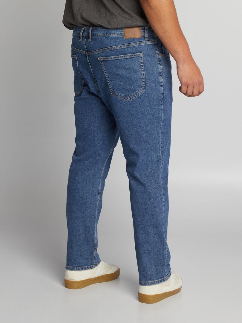 Pantalones vaqueros de pierna recta con 5 bolsillos - L30 - AZUL