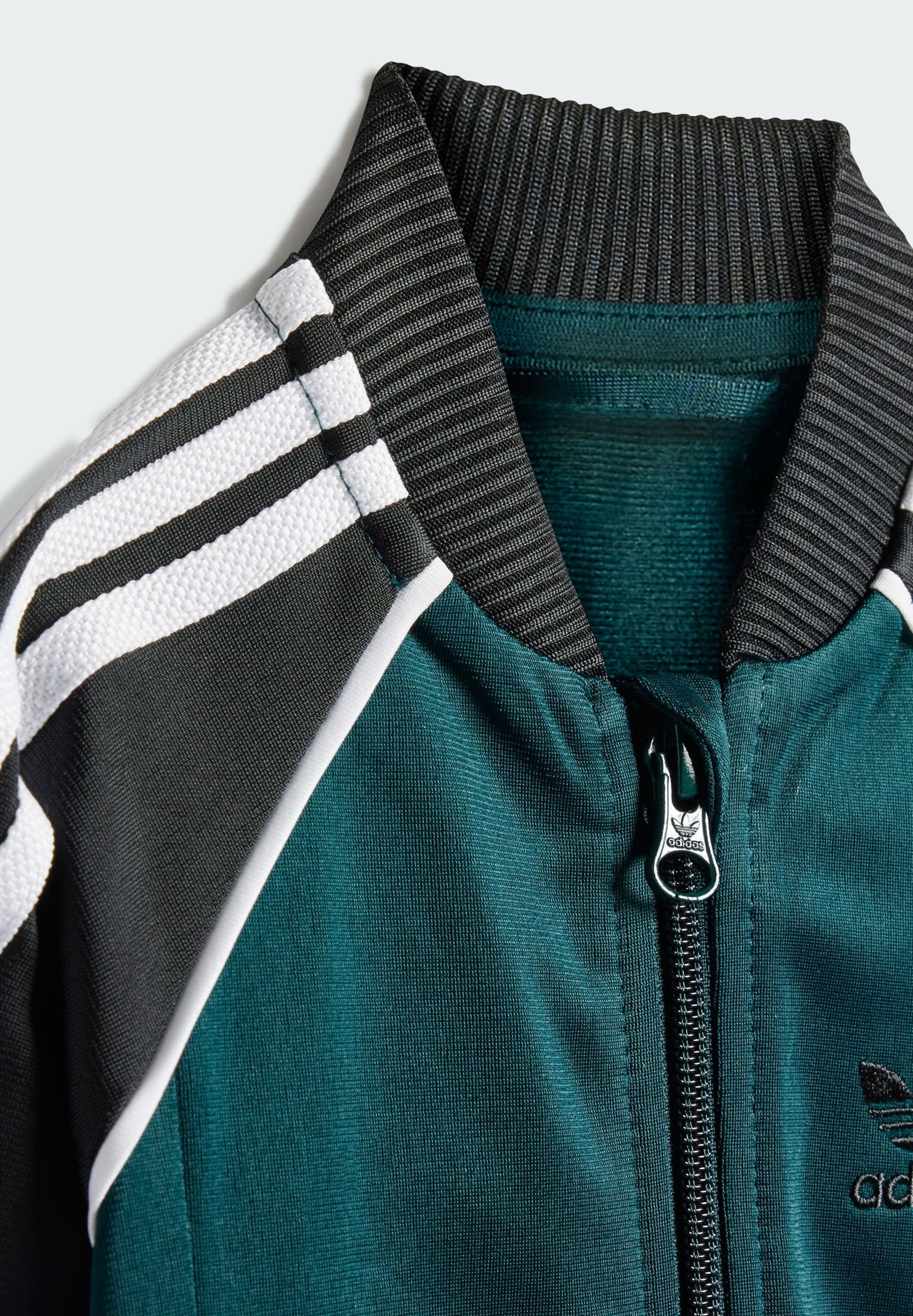 adidas Originals SZETT - Melegítőruha - aurora borostyán fekete-fehér