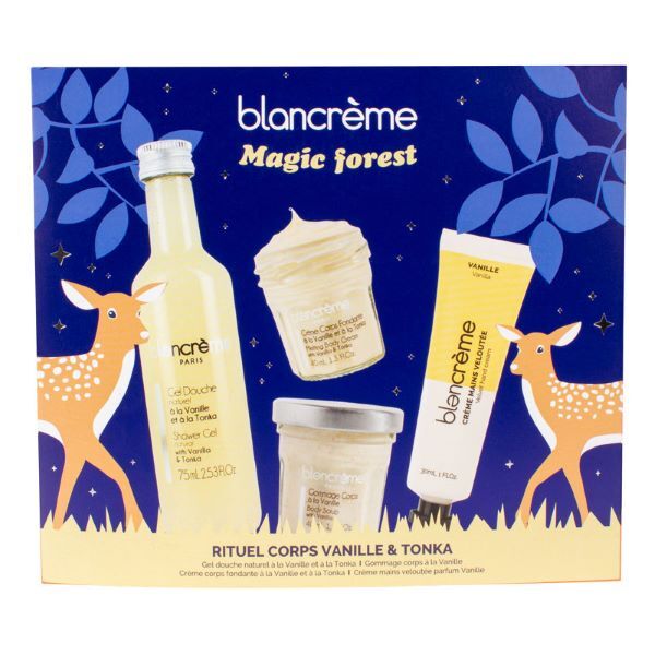 BLANCREME Magic Forest, tělová rutina, vanilka tonka