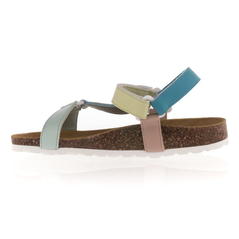 Sandalias azules para mujer / Zapatos de punta abierta