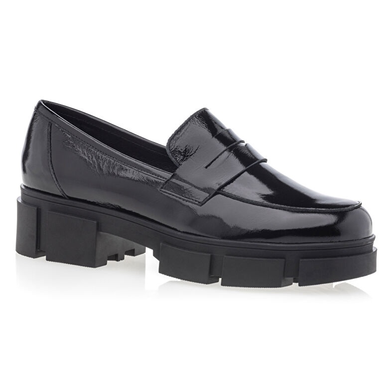 Sorte loafers/bådsko til kvinder