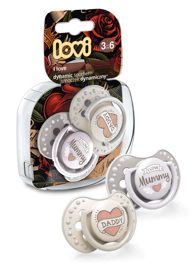 Lovi Smoczek Silikonowy Dynamiczny i Love 3-6M