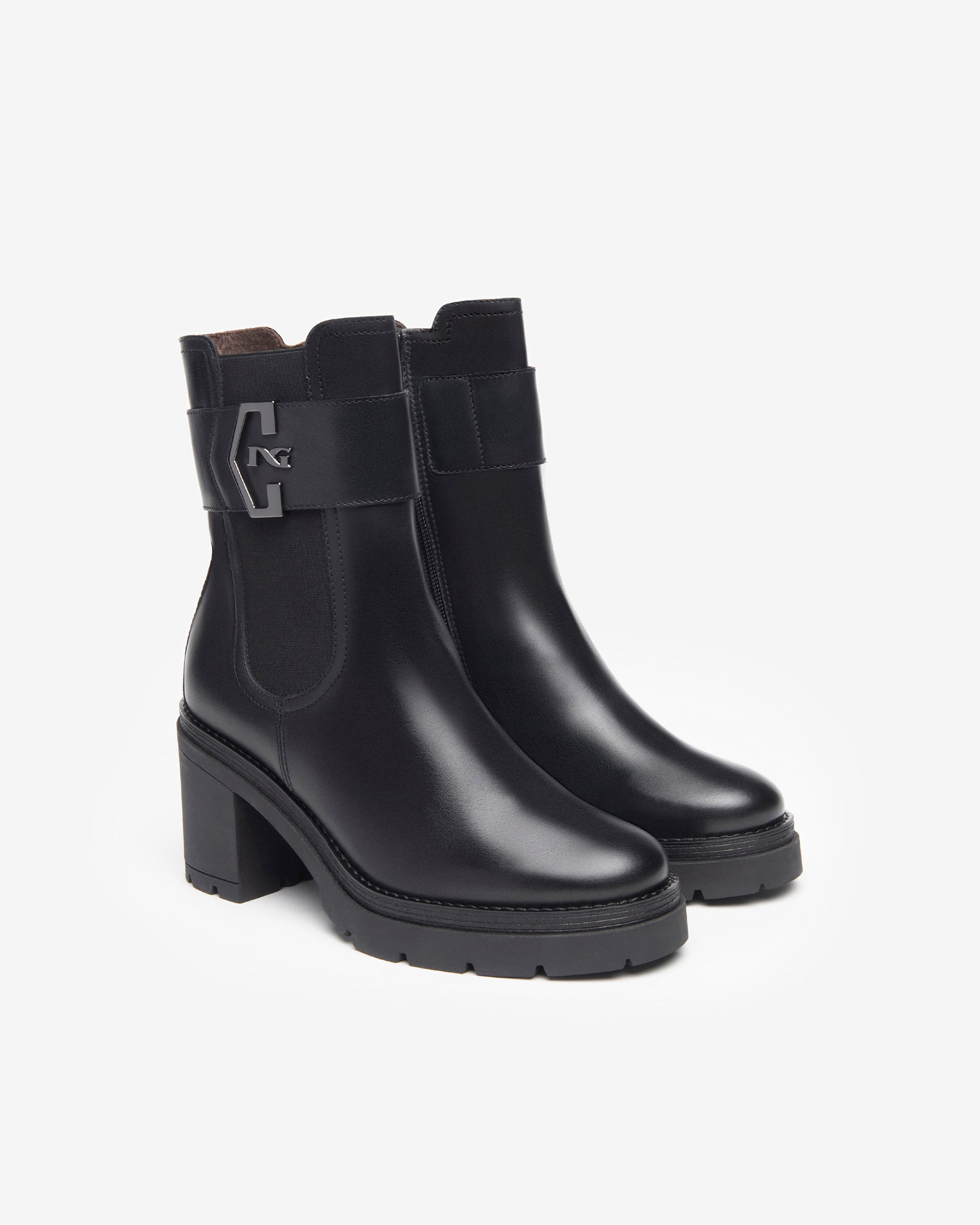  Chelsea-Boots aus Leder für Damen