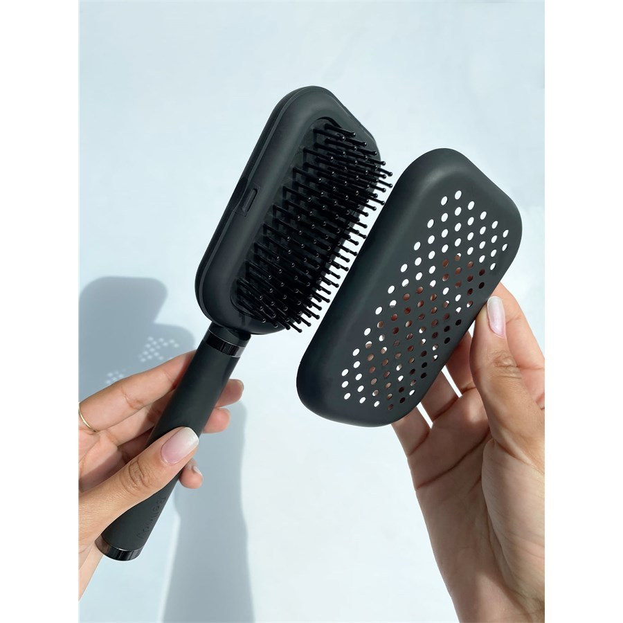 Равне и плочасте четке, патентирана четка за косу са функцијом самочишћења – 1 комад