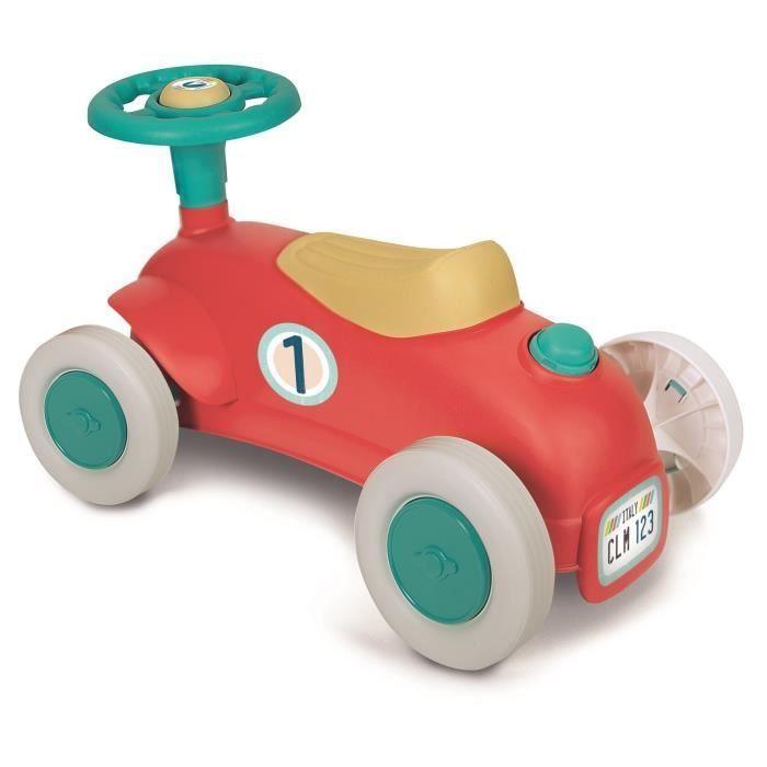 Cochecito de juguete Clementoni para bebés - Mi primer coche - 100% reciclado - Volante y claxon