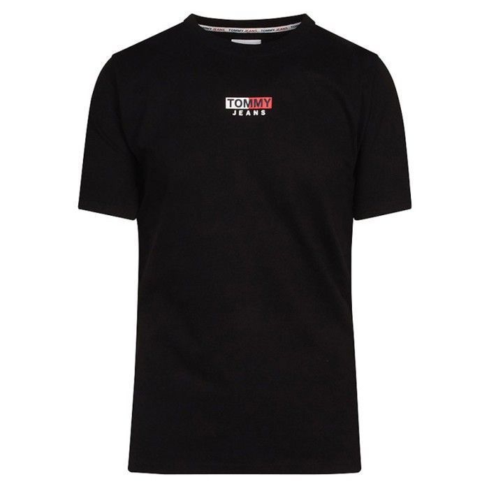 Tommy Hilfiger - T-shirt Tommy Jeans Homme Noir Flag Regular Fit