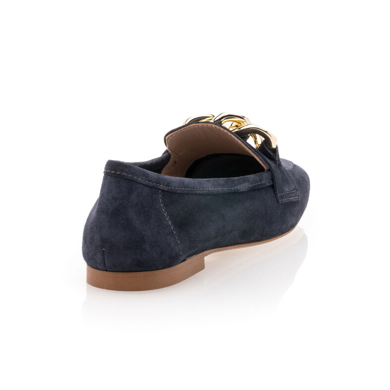 Blaue Damen-Loafer/Bootsschuhe