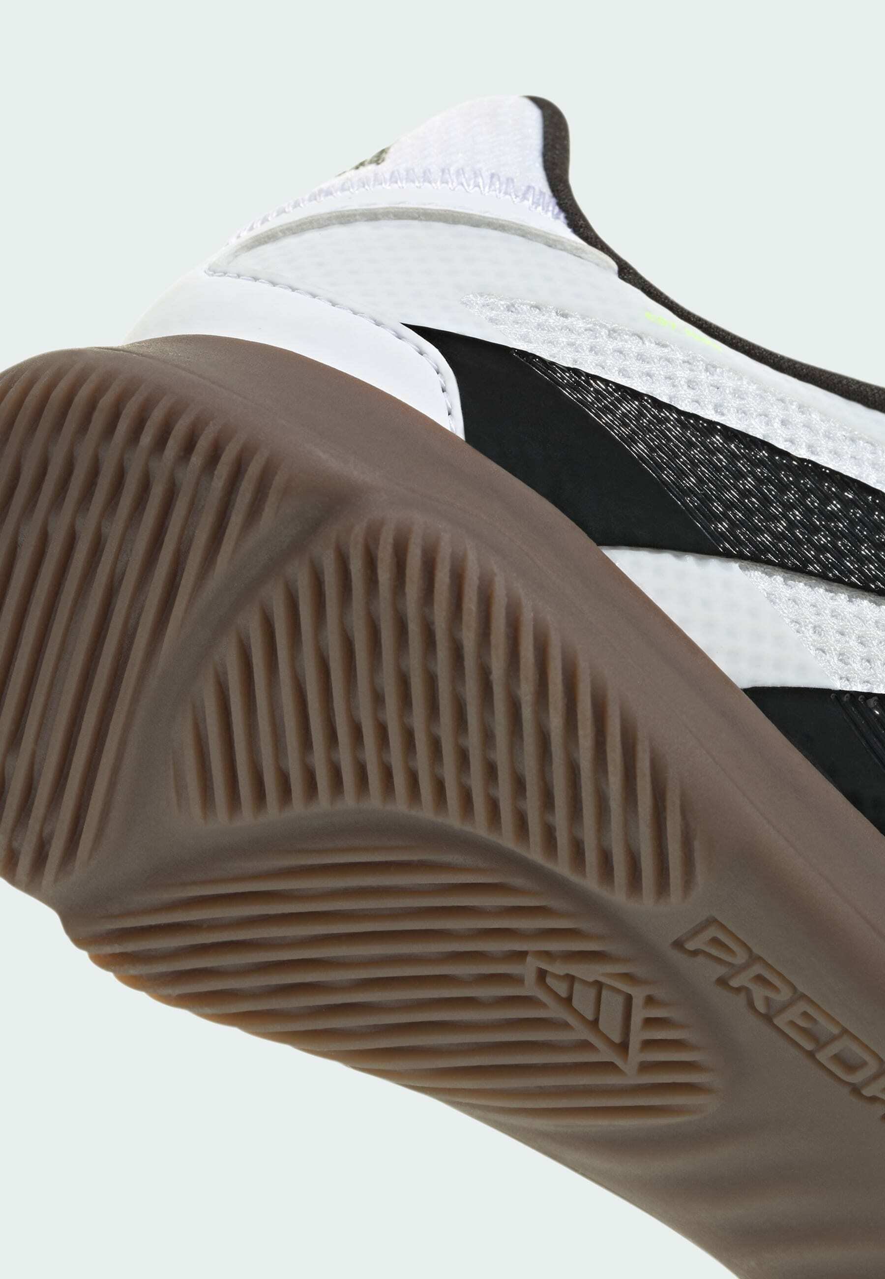 adidas Performance PREDATOR LEAGUE - Hallenfußballschuhe - Cloud White Core Black Lucid Lemon