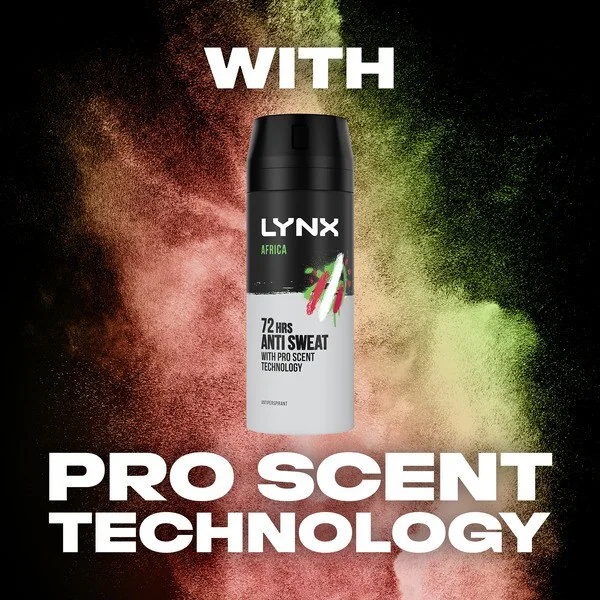 Lynx 72hodinový antiperspirant deodorant ve spreji Africa 150ml