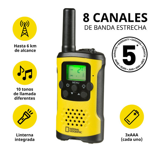 Talkies-walkies d'une portée de 6 km et fonctionnant en mains libres - National Geographic