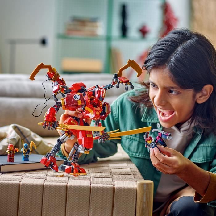 LEGO NINJAGO 71812 Kai's Ninja Climber Robot, Children's Adventure Playset