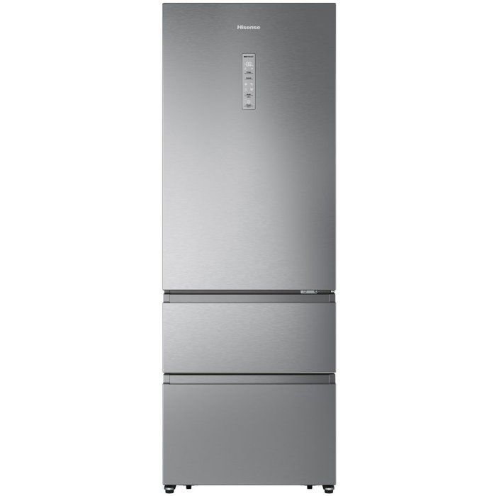 Réfrigérateur combiné - HISENSE - RT641N4AIE1 - Mulitportes - 493 L - Classe E - 70,4 x 69,4 x 200 cm - Inox