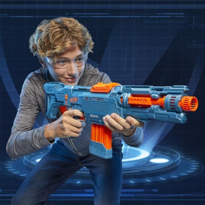 Nerf Elite 2.0 Echo CS 10 Blaster – NERF – Blau – Clip-on-Magazin – 24 Darts enthalten
