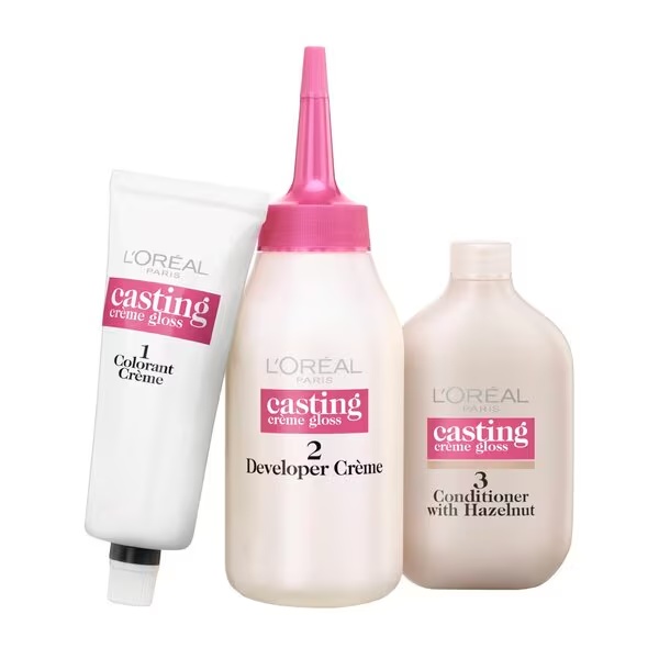 L'Oréal Paris Casting Créme Gloss poltrajna barva za lase 535 svetlo zlata mahagoni rjava