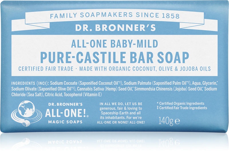 Dr. Bronner's Baby-Mild trdo milo brez vonja