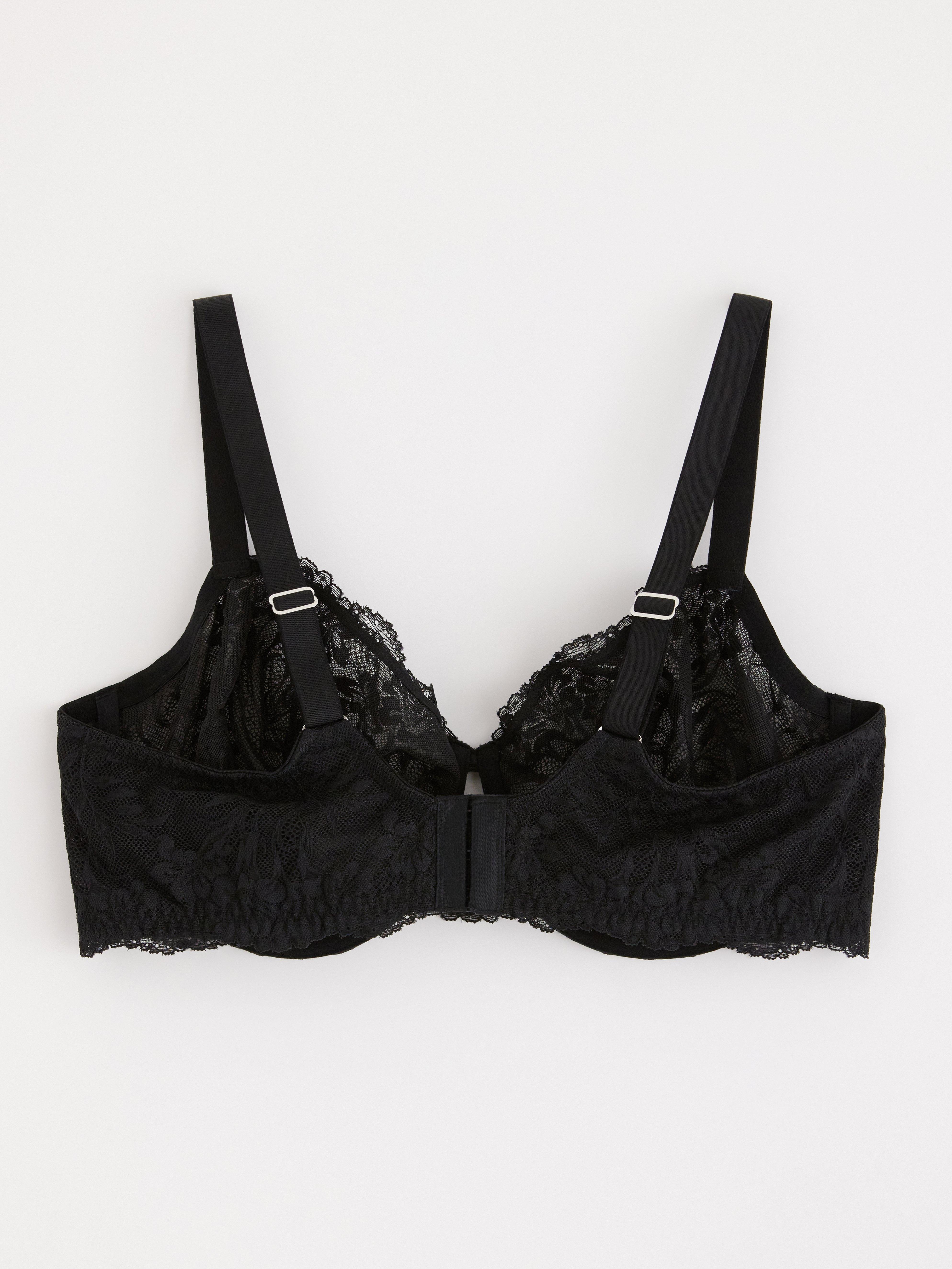 Skilla ovadderad bh Black