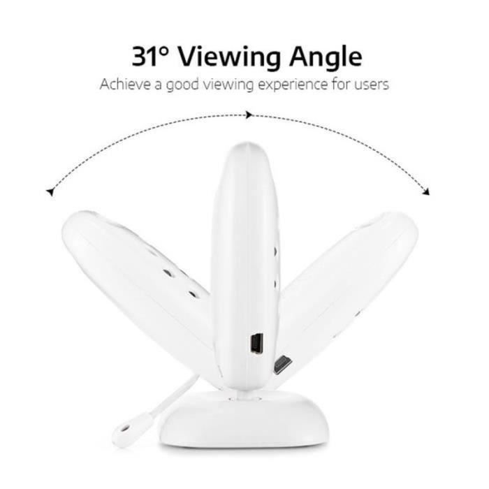 YF17968 - Monitor de video inalámbrico para bebés con pantalla LCD de 2 pulgadas