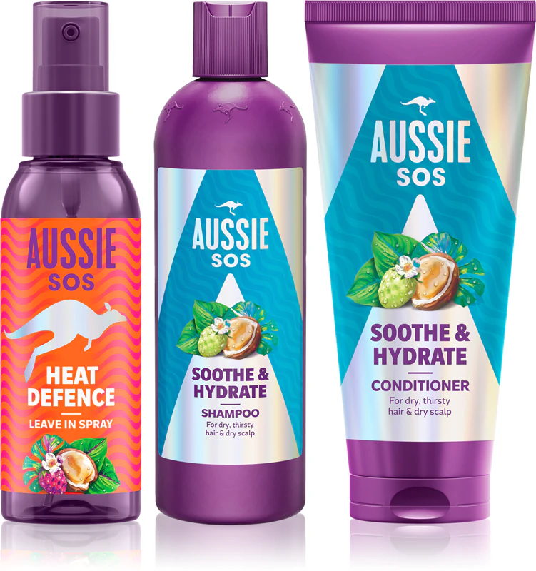Aussie SOS Sooth & Hydrate innovatieve haarverzorgingsset