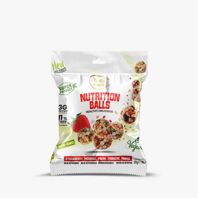 Nuts Original Snack Nutritious Balls Mansikka-ravitsemuspallot 20 g 20 g