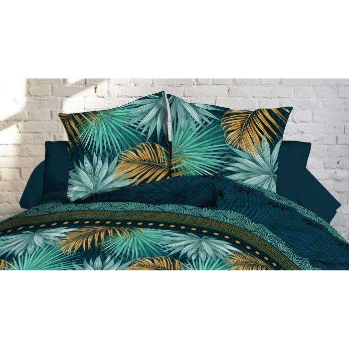 Jules' Linens - Funda nórdica Paraiso 220x240 cm microfibra + 2 fundas de almohada 63x63 cm