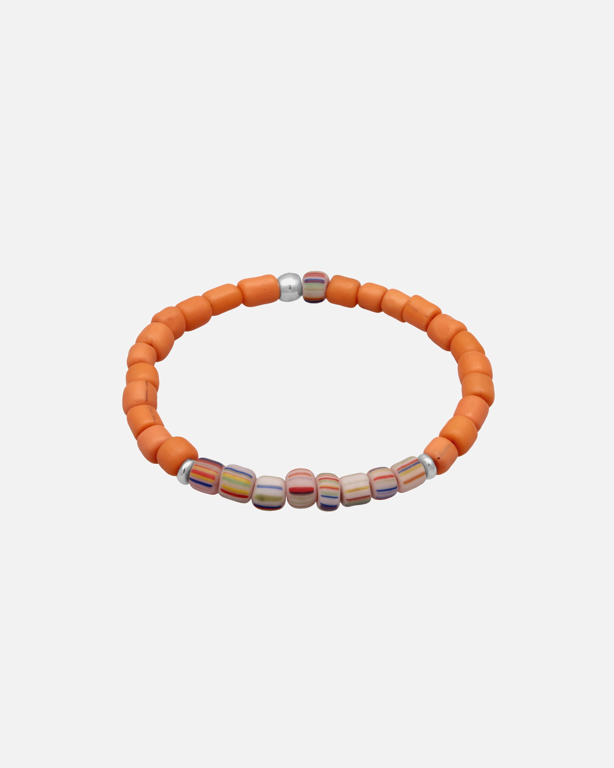 Elli Femmes Perles de verre orange en Argent Sterling 925