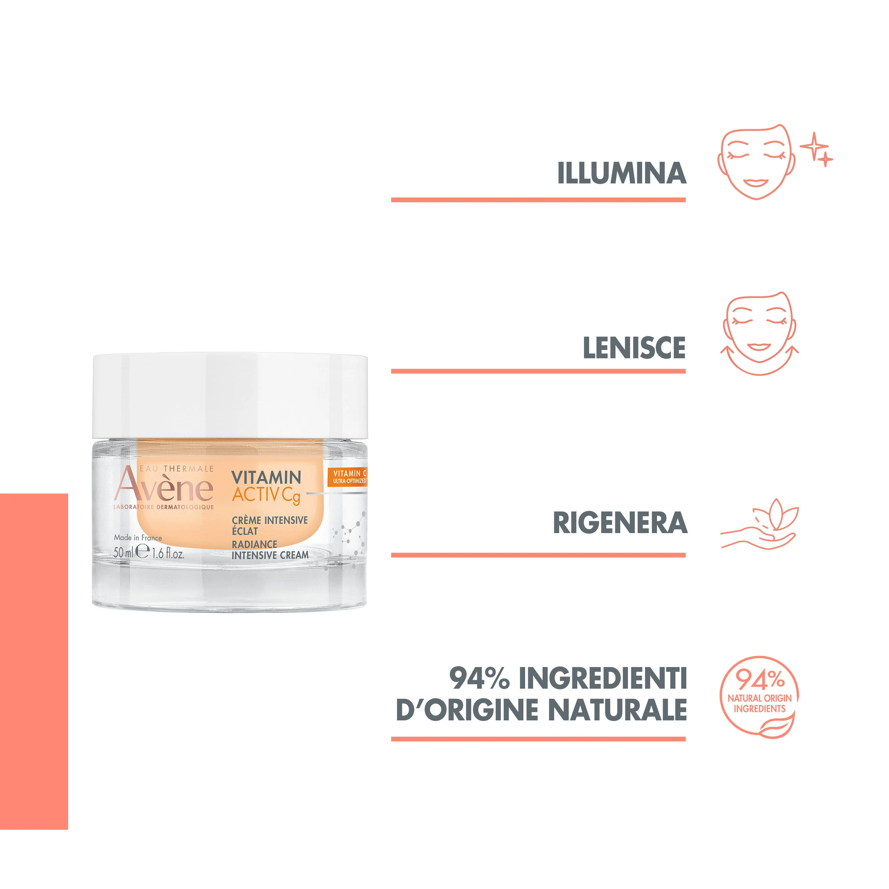 Vitamin Activ Cg Crema Intensiva Illuminante - Tratt.viso 24 ore illuminante, Tratt.viso 24 ore antirughe