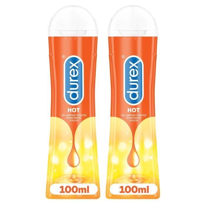 Lot de 2 Gels Lubrifiants Chauffants Hot 100ml