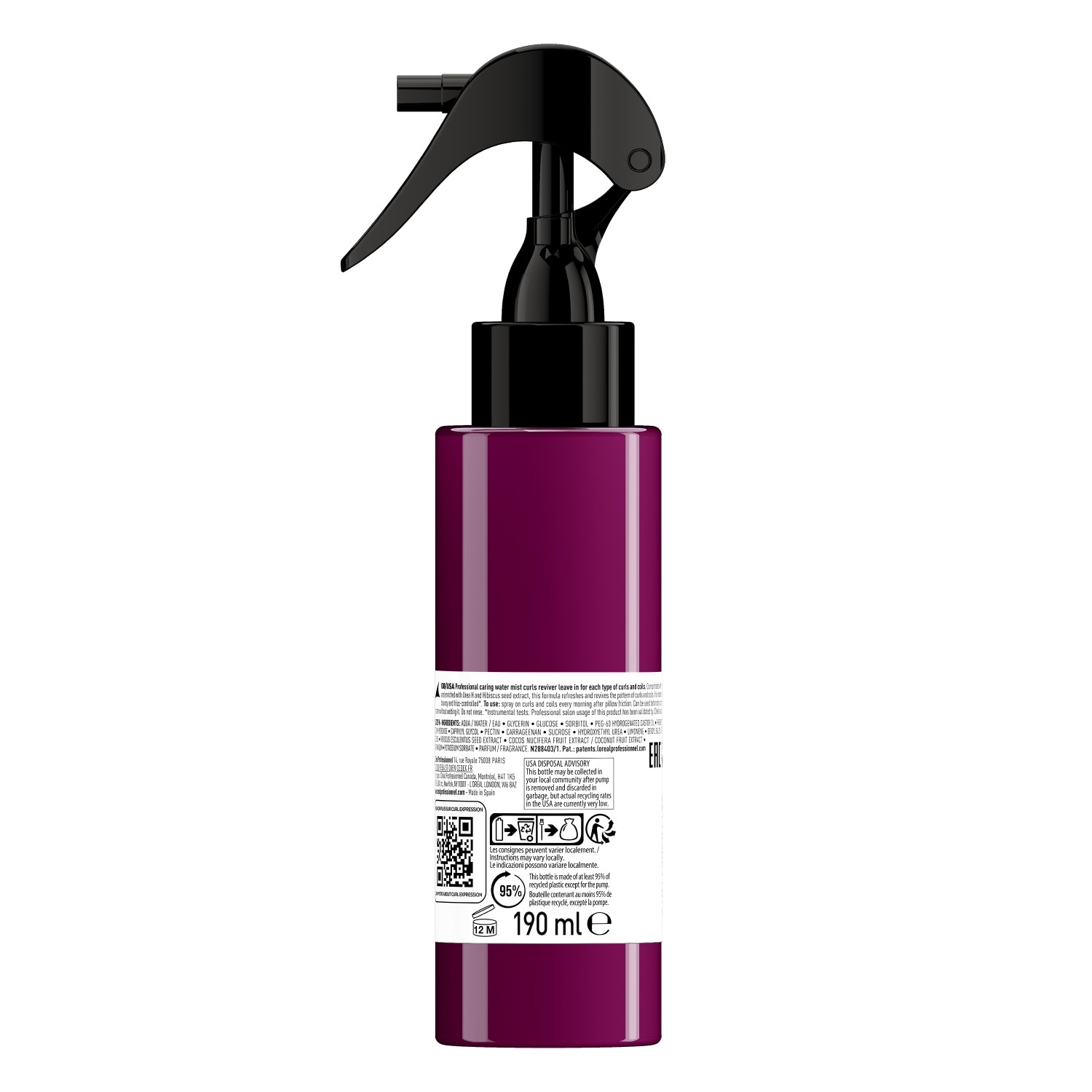 L´Oréal Professionnel Haarlak Curl Expression ošetrujúca vodná hmla na regeneráciu kučier – 190 ml