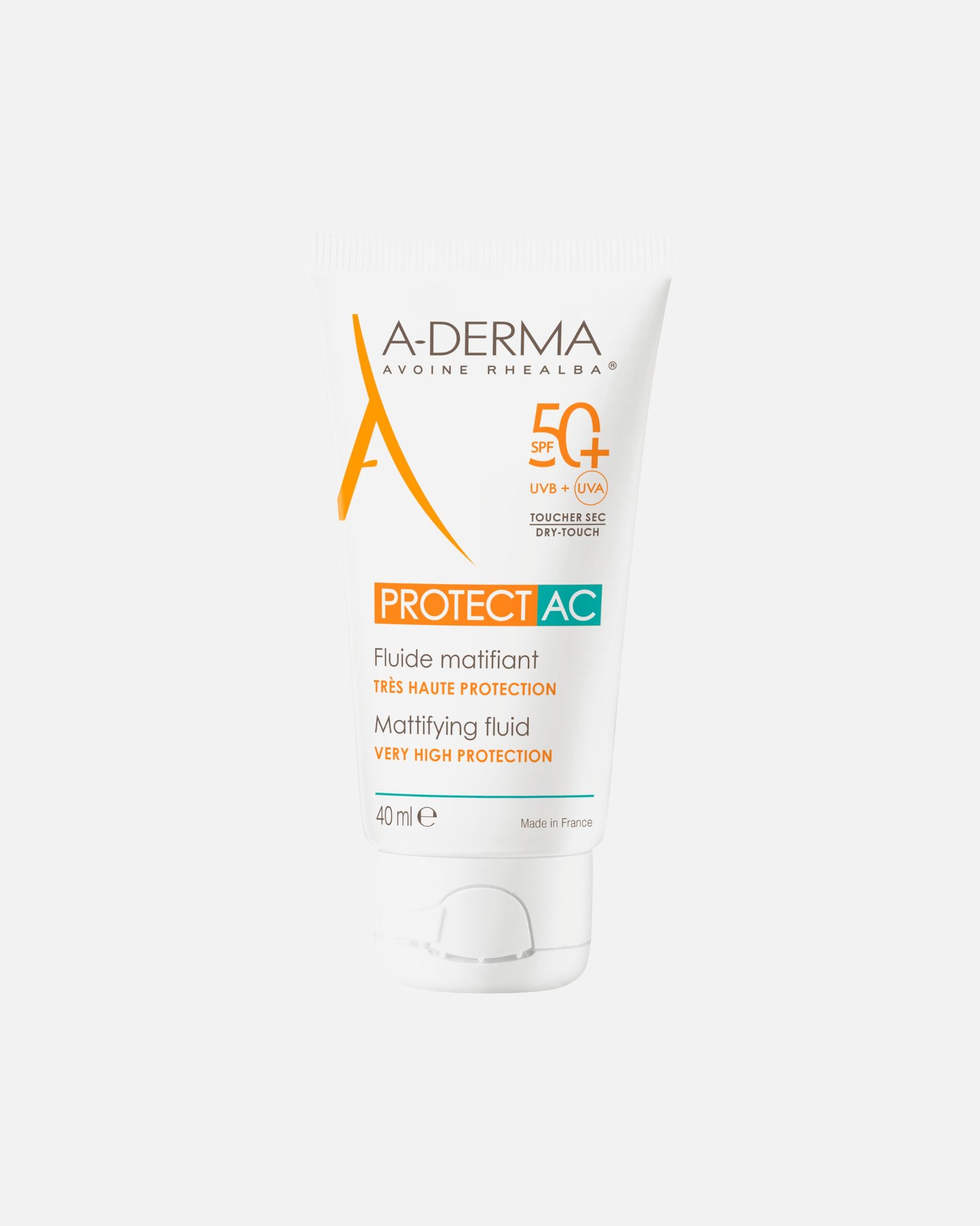 A-DERMA Sunscreen Protect AC Mattifying Fluid SPF 50+ - 40 ml