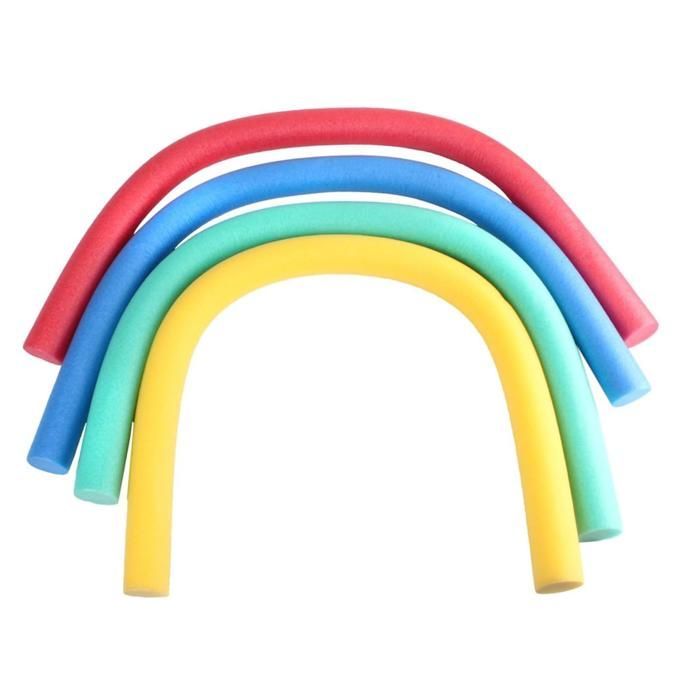Set of 4 Pool Noodles, 150 cm, made of Soft EPE Foam, 4 Colors, Waterproof, High Buoyancy, for Children and Adults