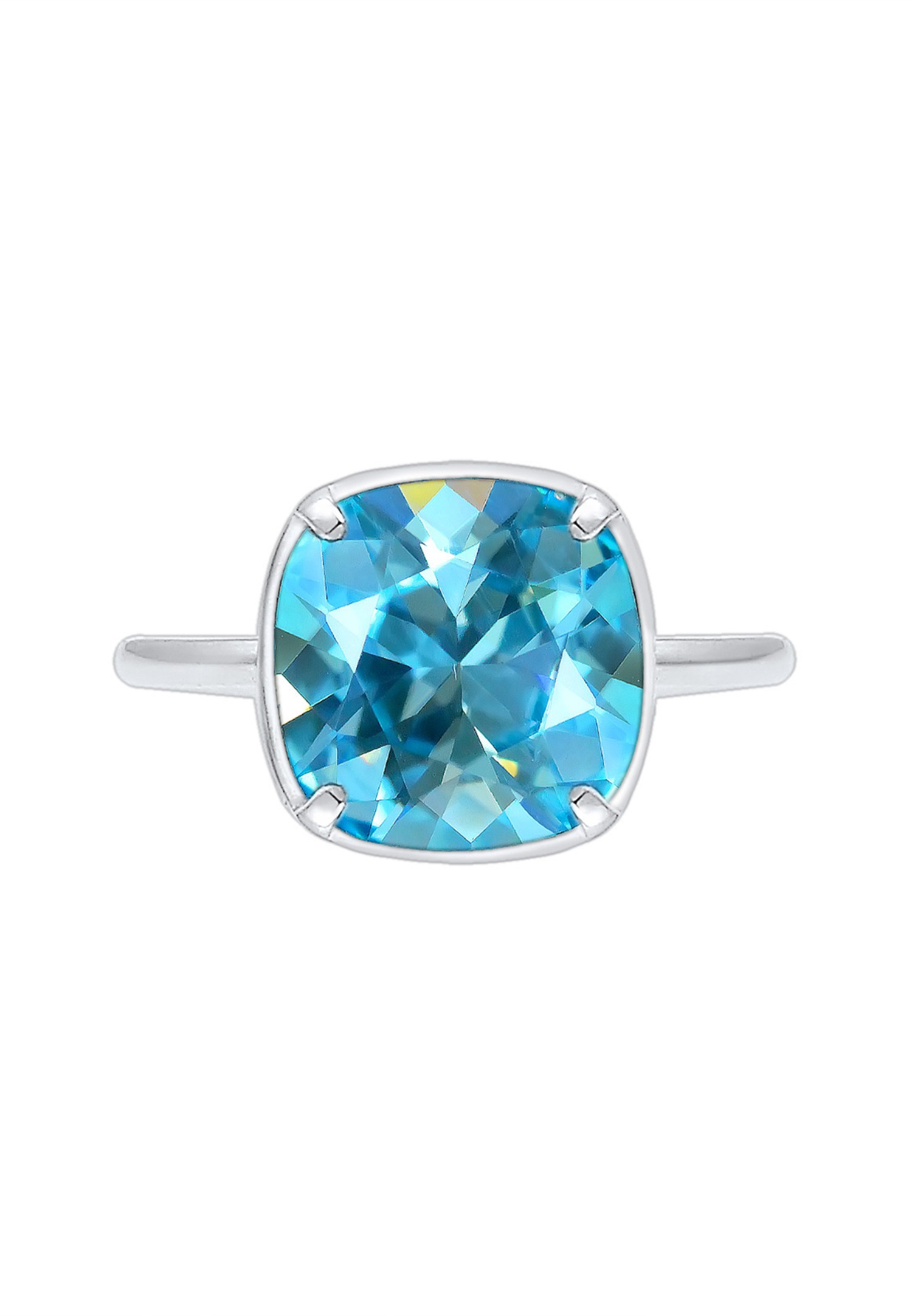 Elli Femmes bande géo avec cristal bleu en argent sterling 925
