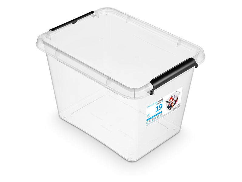 Pojemnik do przechowywania Simple 19 l transparentny