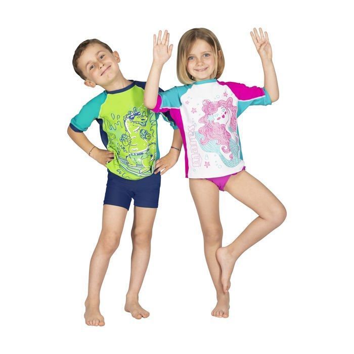 Rashguard Shield Kid - MARES - 412464 - Pink - Short Sleeves - Breathable