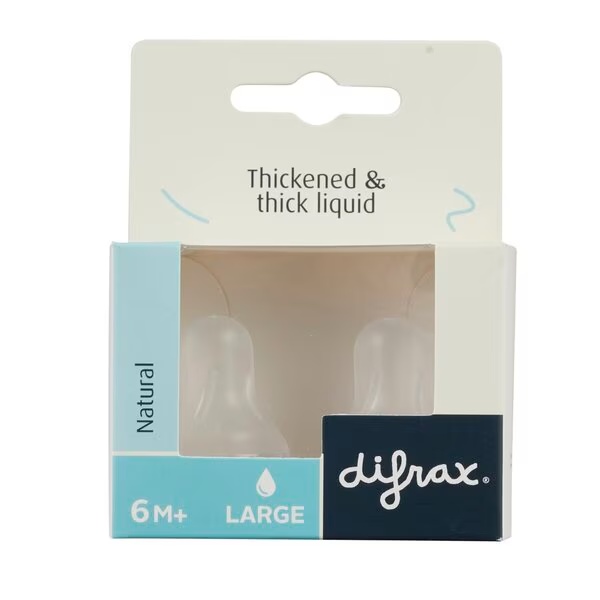 Difrax Natural 6+M velike cucle za bočicu<br>2 komada