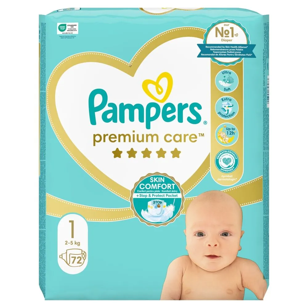 Pampers Premium Care Pieluchy Newborn