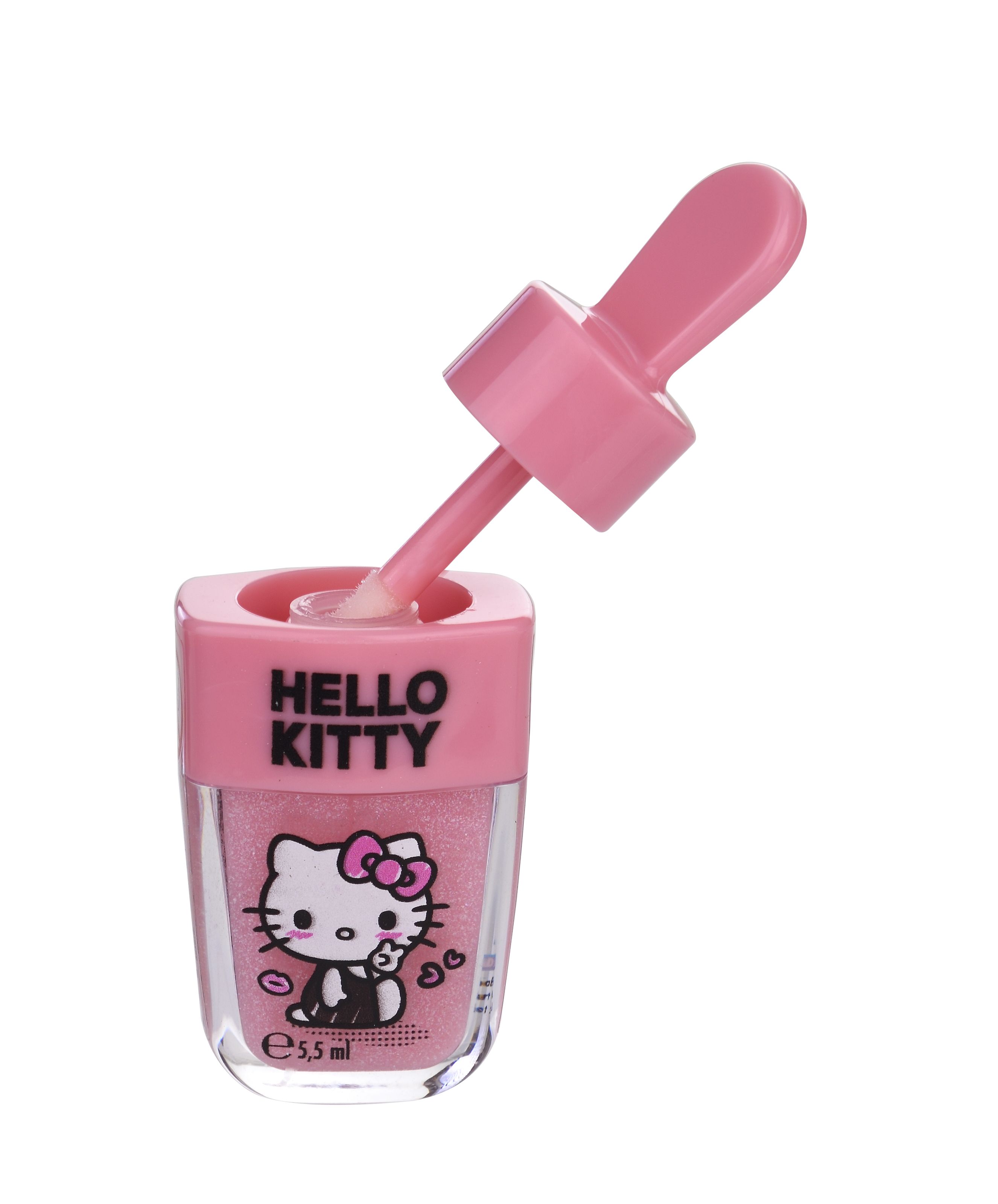 Lesk na pery s príchuťou jahody Hello Kitty Lesky na pery a lesky na pery