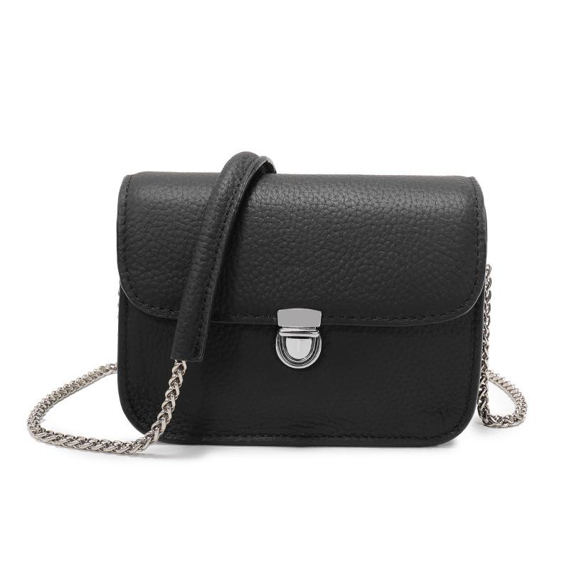 Petit sac à main tendance en cuir véritable pour femme, de haute qualité, motif litchi, sac bandoulière souple, sac à main bandoulière de créateur pour femme