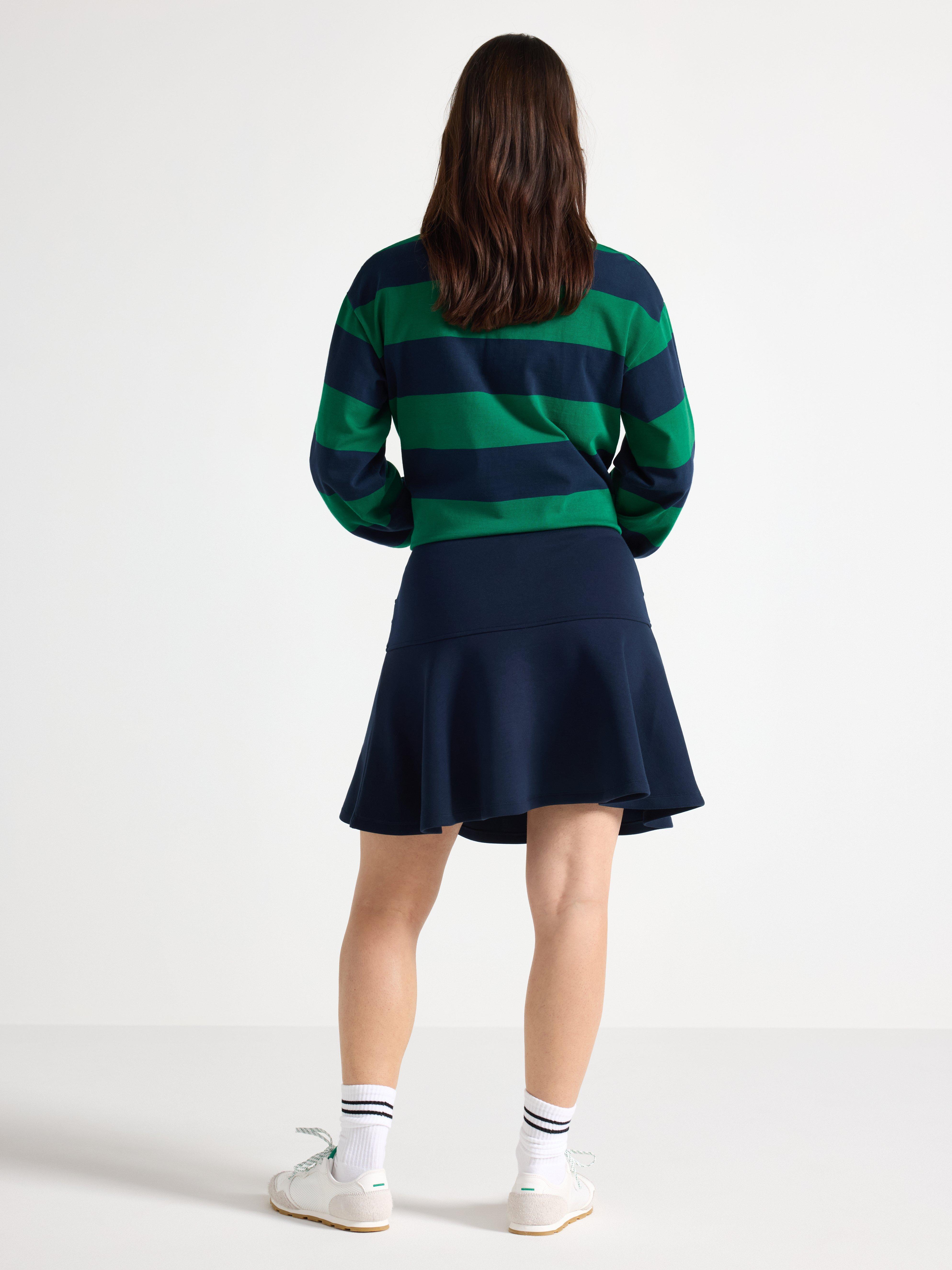 Mini-jupe bleu marine foncé