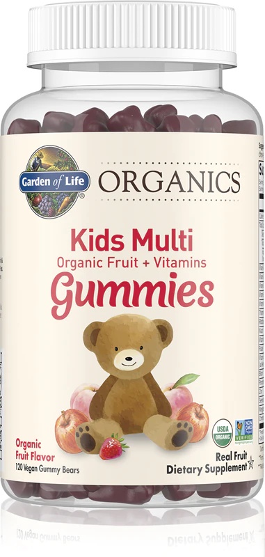 „Garden of Life Organics Kids Multi Gummies“ multivitaminų maisto papildas vaikams