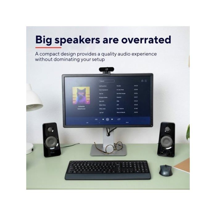 Altavoz Trust Tytan 2.0 para PC, 36 W, conector de 3,5 mm, alimentación USB, para PC, portátil, tableta y smartphone.